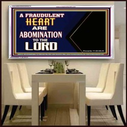 WHAT ARE ABOMINATION TO THE LORD   Large Framed Scriptural Wall Art   (GWAMBASSADOR9273)   "48X32"