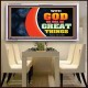 WITH GOD WE WILL DO GREAT THINGS   Large Framed Scriptural Wall Art   (GWAMBASSADOR9381)   