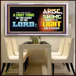 A LIGHT THING   Christian Paintings Frame   (GWAMBASSADOR9474c)   "48X32"