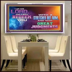 A STRETCHED OUT ARM   Bible Verse Acrylic Glass Frame   (GWAMBASSADOR9482)   