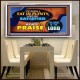 YE SHALL EAT IN PLENTY AND BE SATISFIED   Framed Religious Wall Art    (GWAMBASSADOR9486)   
