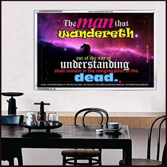 UNDERSTANDING   Inspirational Bible Verse Framed   (GWAMBASSADOR3351)   