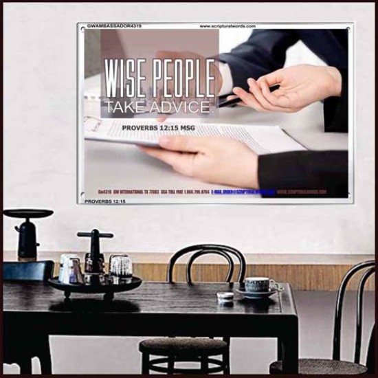 WISE PEOPLE   Bible Verses Frame Online   (GWAMBASSADOR4319)   