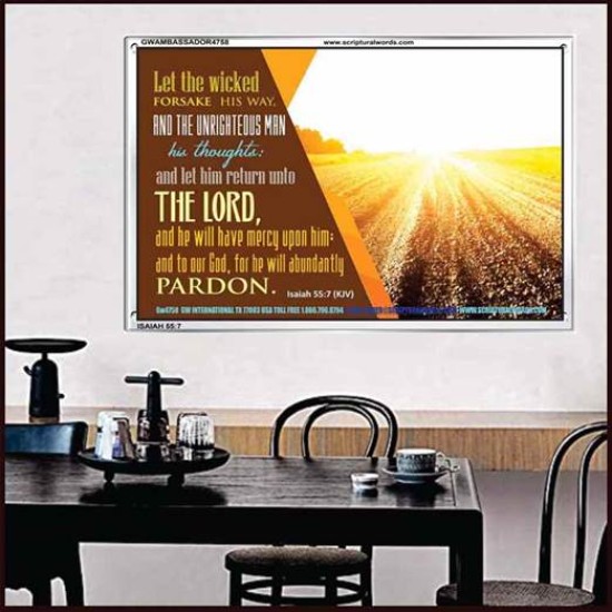 WICKEDNESS   Contemporary Christian Wall Art   (GWAMBASSADOR4758)   