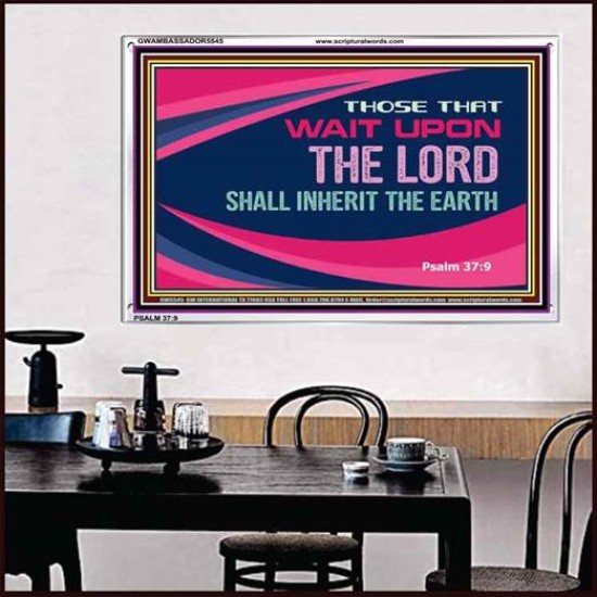 WAIT UPON THE LORD   Business Motivation Art   (GWAMBASSADOR5545)   