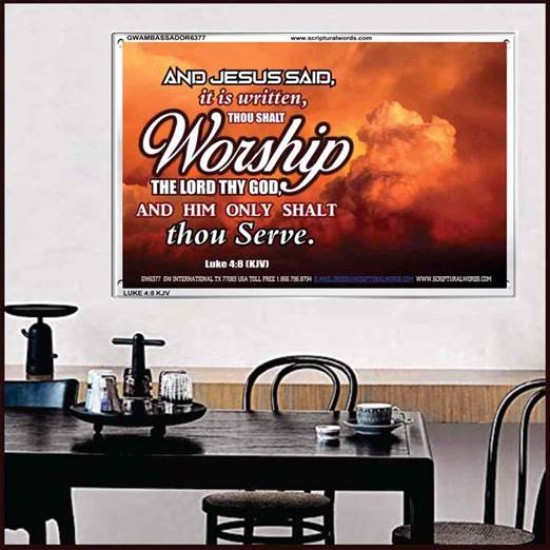 WORSHIP   Home Decor Art   (GWAMBASSADOR6377)   