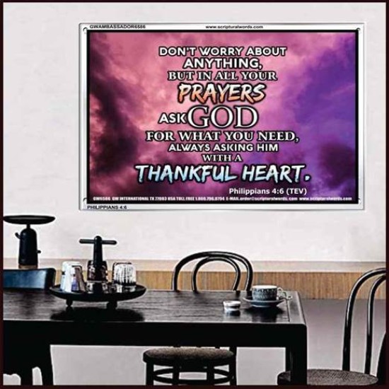 A THANKFUL HEART   Christian Paintings   (GWAMBASSADOR6586)   