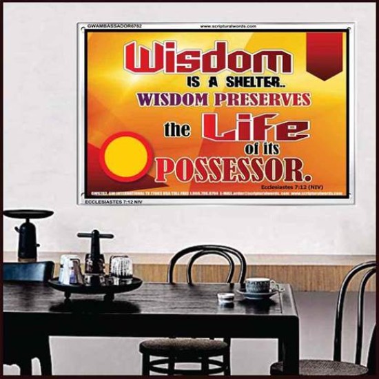 WISDOM   Framed Bible Verse   (GWAMBASSADOR6782)   