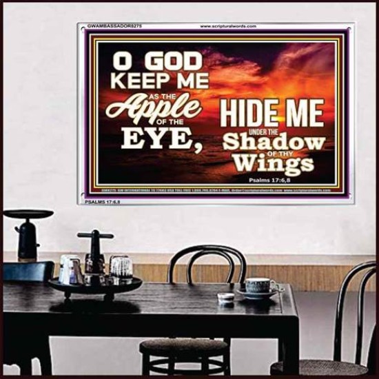 UNDER THE SHADOW OF THY WINGS   Frame Scriptural Wall Art   (GWAMBASSADOR8275)   