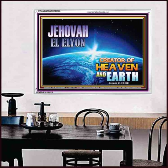 JEHOVAH EL ELYON   Acrylic Frame   (GWAMBASSADOR8838L)   