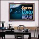 WITH ALL YOUR HEART   Framed Religious Wall Art    (GWAMBASSADOR8846L)   