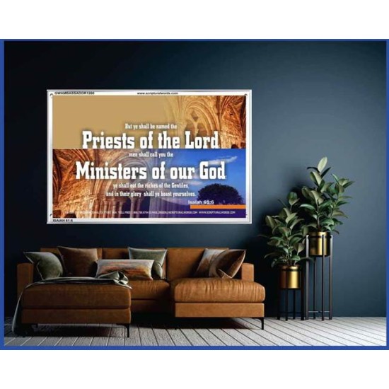 YE SHALL EAT THE RICHES OF THE GENTILES   Christian Quotes Framed   (GWAMBASSADOR1260)   