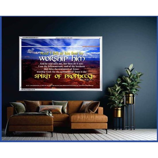 WORSHIP HIM   Custom Framed Bible Verse   (GWAMBASSADOR1511)   