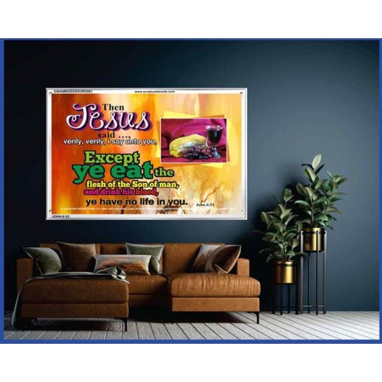 VERY VERY I SAY UNTO YOU   Framed Office Wall Decoration   (GWAMBASSADOR2061)   