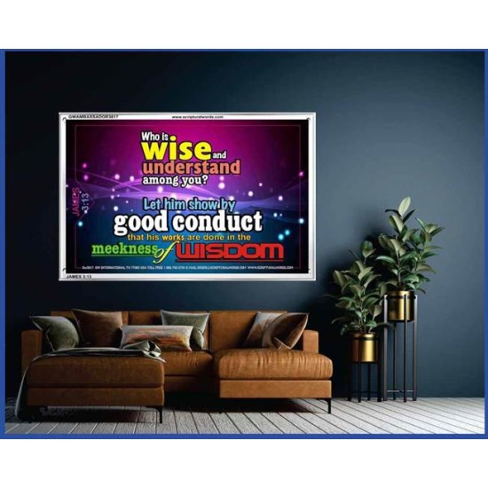 WISDOM   Scriptural Framed Signs   (GWAMBASSADOR3817)   