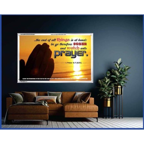 WATCH AND PRAY   Christian Wall Art Poster   (GWAMBASSADOR3887)   