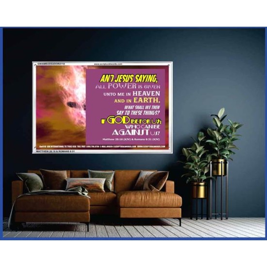 WHAT SHALL WE SAY TO THESE THINGS   Christian Quote Framed   (GWAMBASSADOR4110)   