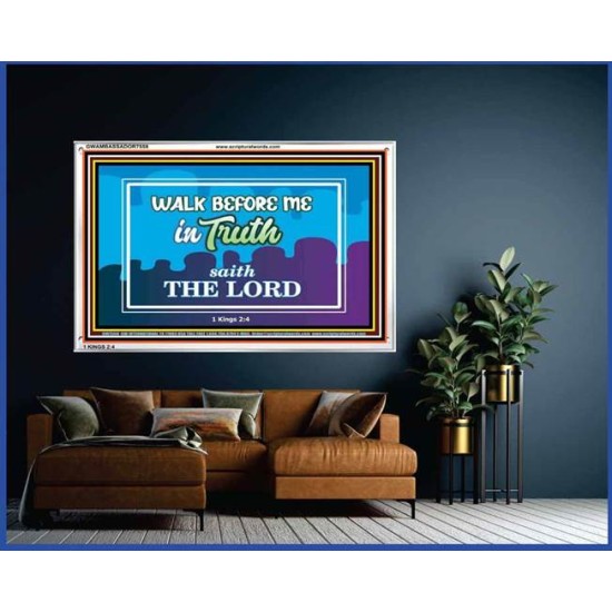 WALK IN TRUTH   Unique Bible Verse Framed   (GWAMBASSADOR7558)   