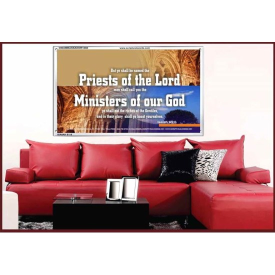 YE SHALL EAT THE RICHES OF THE GENTILES   Christian Quotes Framed   (GWAMBASSADOR1260)   