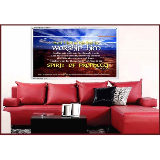 WORSHIP HIM   Custom Framed Bible Verse   (GWAMBASSADOR1511)   