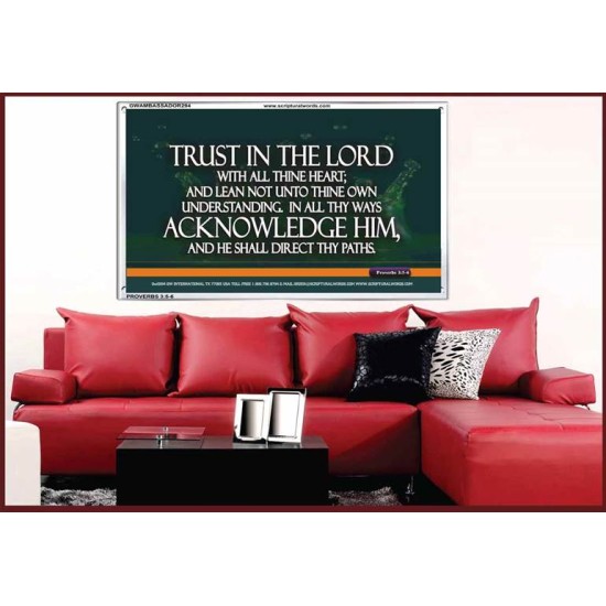 ACKNOWLEDGE HIM AND HE SHALL DIRECT THY PATHS   Framed Scriptural Dcor   (GWAMBASSADOR294)   