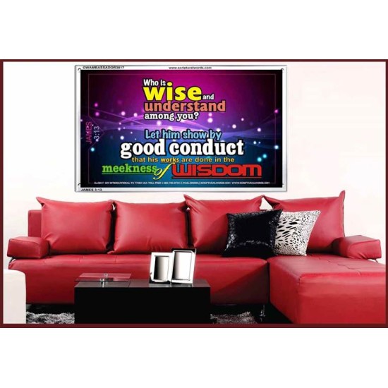 WISDOM   Scriptural Framed Signs   (GWAMBASSADOR3817)   