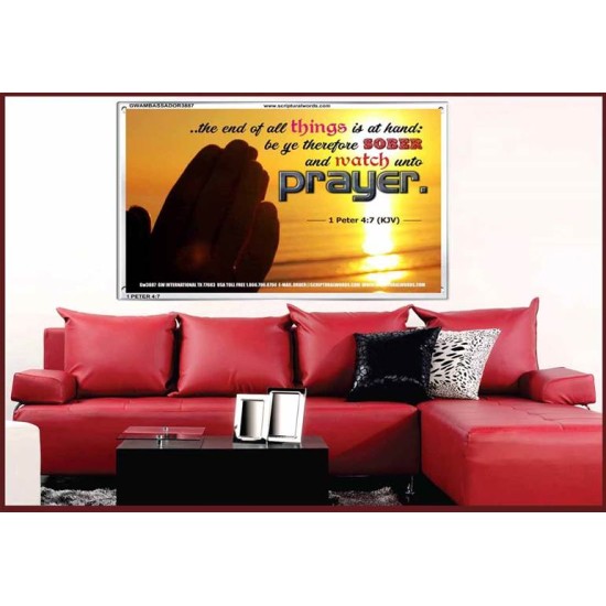 WATCH AND PRAY   Christian Wall Art Poster   (GWAMBASSADOR3887)   