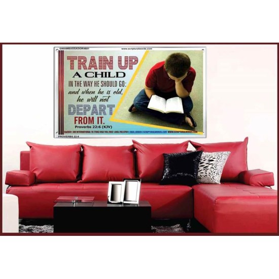 TRAIN UP A CHILD   Frame Scripture    (GWAMBASSADOR4681)   