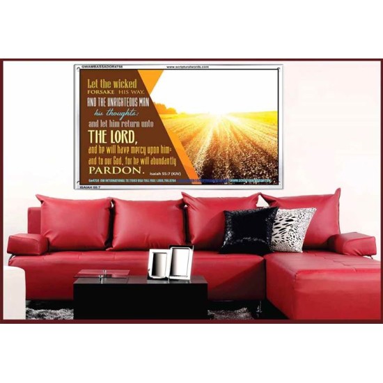 WICKEDNESS   Contemporary Christian Wall Art   (GWAMBASSADOR4758)   