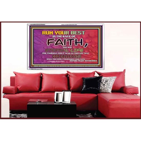 WIN ETERNAL LIFE   Inspiration office art and wall dcor   (GWAMBASSADOR6602)   