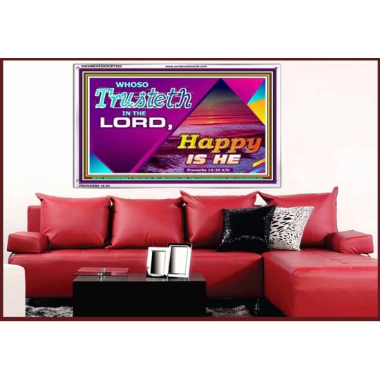 TRUST IN THE LORD   Framed Bedroom Wall Decoration   (GWAMBASSADOR7920)   