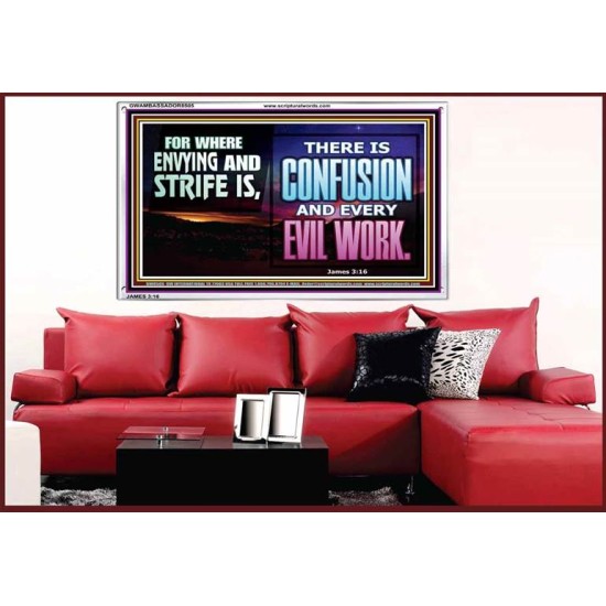 ABSTAIN FROM ENVY AND STRIFE   Scriptural Wall Art   (GWAMBASSADOR8505)   