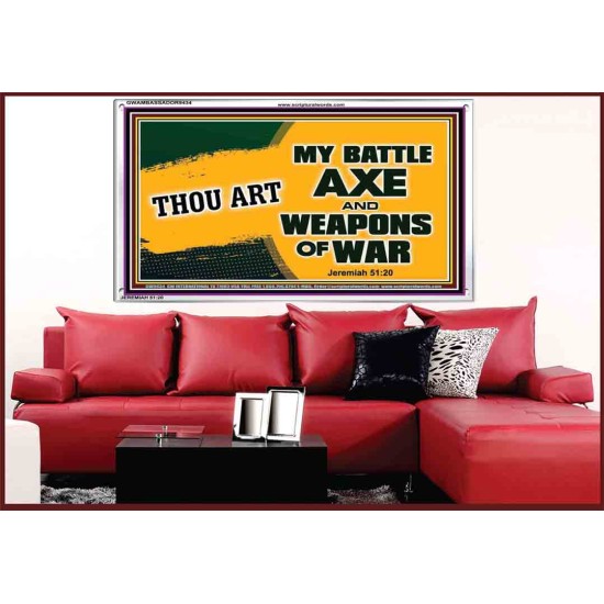 WEAPONS OF WAR   Christian Quotes Framed   (GWAMBASSADOR9434)   