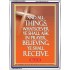 ASK IN PRAYER, BELIEVING AND  RECEIVE.   Framed Bible Verses   (GWAMBASSADOR002)   "32X48"