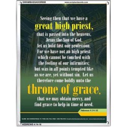 APPROACH THE THRONE OF GRACE   Encouraging Bible Verses Frame   (GWAMBASSADOR080)   