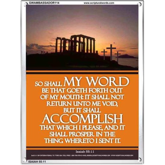 THE WORD OF GOD    Bible Verses Poster   (GWAMBASSADOR114)   