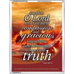 A GOD FULL OF COMPASSION   Framed Scriptures Dcor   (GWAMBASSADOR1248)   "32X48"