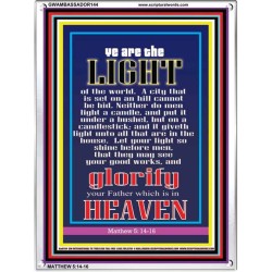 YOU ARE THE LIGHT OF THE WORLD   Bible Scriptures on Forgiveness Frame   (GWAMBASSADOR144)   "32X48"