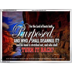 WHO SHALL DISANNUL IT   Large Frame Scriptural Wall Art   (GWAMBASSADOR1531)   "48X32"