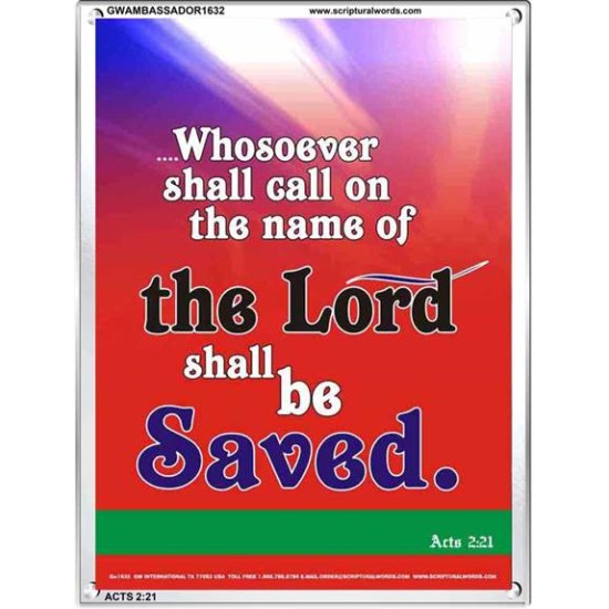 WHOSOEVER SHALL CALL   Inspiration Wall Art Frame   (GWAMBASSADOR1632)   