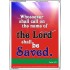 WHOSOEVER SHALL CALL   Inspiration Wall Art Frame   (GWAMBASSADOR1632)   "32X48"