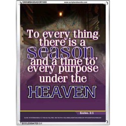 THERE IS A SEASON   Bible Verses  Picture Frame Gift   (GWAMBASSADOR1655)   