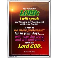 WILL PERFORM IT   Scripture Wall Art   (GWAMBASSADOR1946)   "32X48"