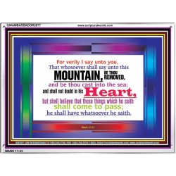 VERILY I SAY   Christian Frame Wall Art   (GWAMBASSADOR2077)   "48X32"