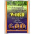 THE WORD WAS GOD   Inspirational Wall Art Wooden Frame   (GWAMBASSADOR252)   "32X48"