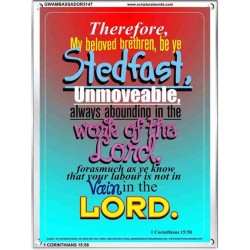 ABOUNDING IN THE WORK OF THE LORD   Inspiration Frame   (GWAMBASSADOR3147)   