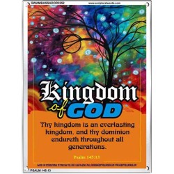 AN EVERLASTING KINGDOM   Framed Bible Verse   (GWAMBASSADOR3252)   