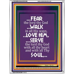 WALK IN ALL HIS WAYS   Scripture Art Prints   (GWAMBASSADOR3306)   "32X48"