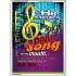 A NEW SONG IN MY MOUTH   Framed Office Wall Decoration   (GWAMBASSADOR3684)   "32X48"