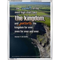 THE SAINTS OF THE MOST HIGH   Encouraging Bible Verse Framed   (GWAMBASSADOR3881)   